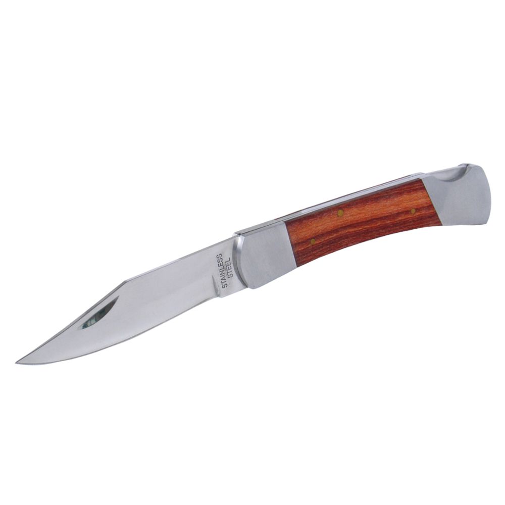 Nůž zavírací, nerez, rukojeť dřevěná, 21cm, FESTA FESTA 16221 0.135 Kg ŽELEZÁŽŘSTVÍ Sklad4 KB- 16221
