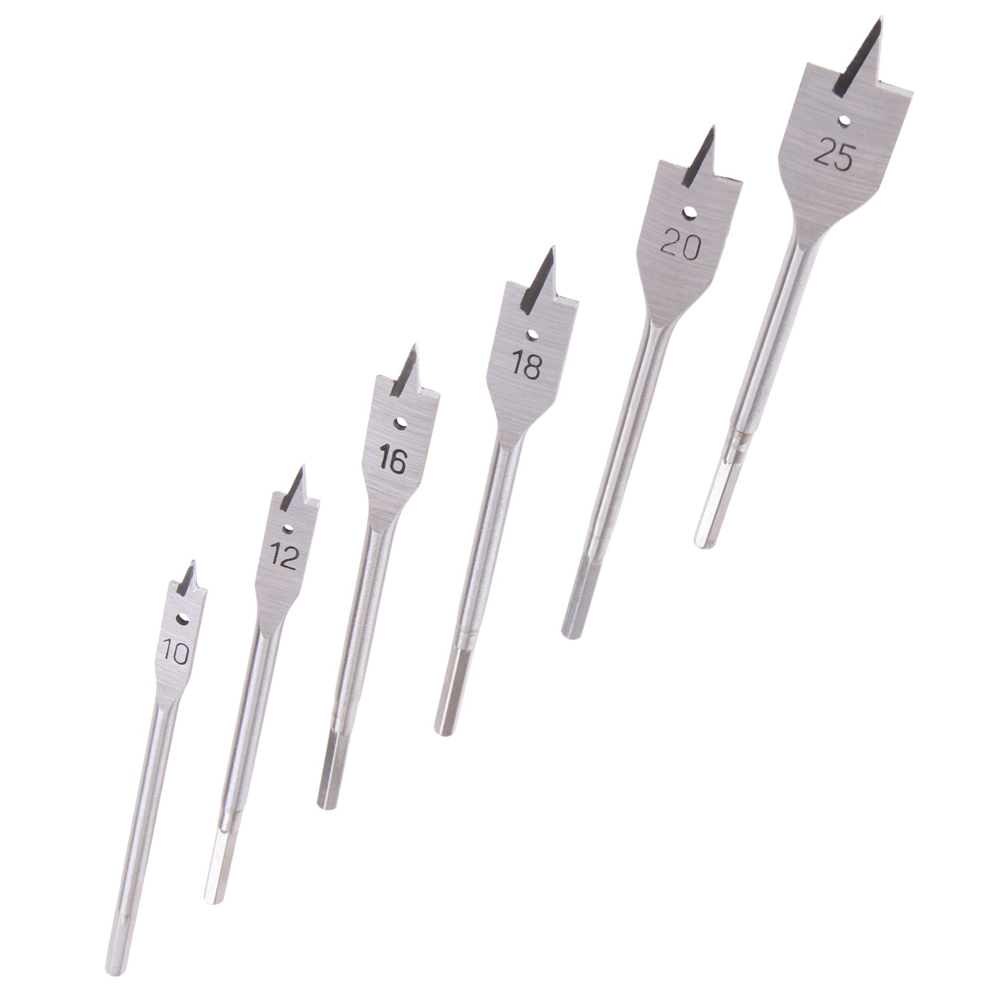 Vrtáky do dřeva 6ks 10-25mm LEVIOR 20901 0.25 Kg ŽELEZÁŽŘSTVÍ Sklad4 KB- V1170