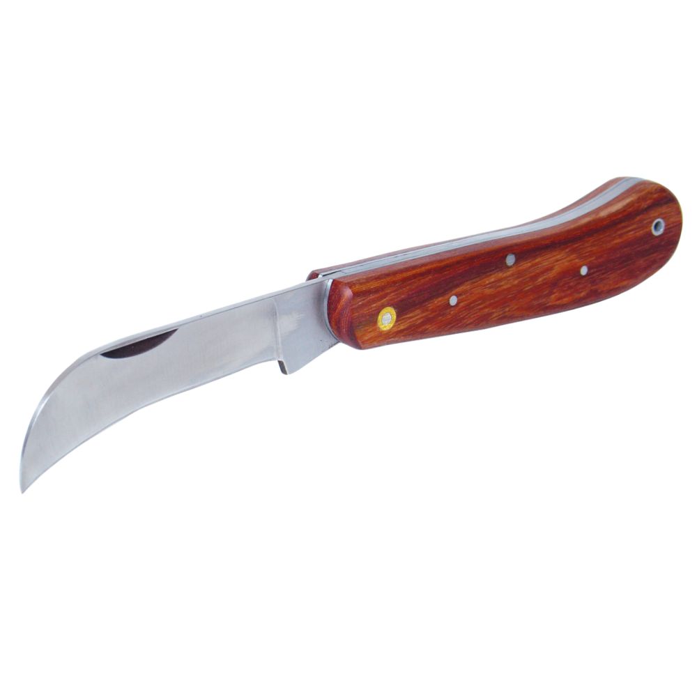 Nůž roubovací, nerez, rukojeť dřevěná, 18,5cm, FESTA FESTA 16218 0.12 Kg ŽELEZÁŽŘSTVÍ Sklad4 KB- 16218
