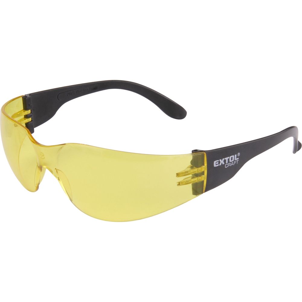 EXTOL CRAFT 97323 Brýle ochranné, žluté, UNI velikost, UV filtr