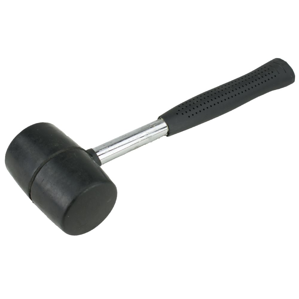 STREND PRO 230191 Palice gumová, černá, kovová násada, 450g (60mm)