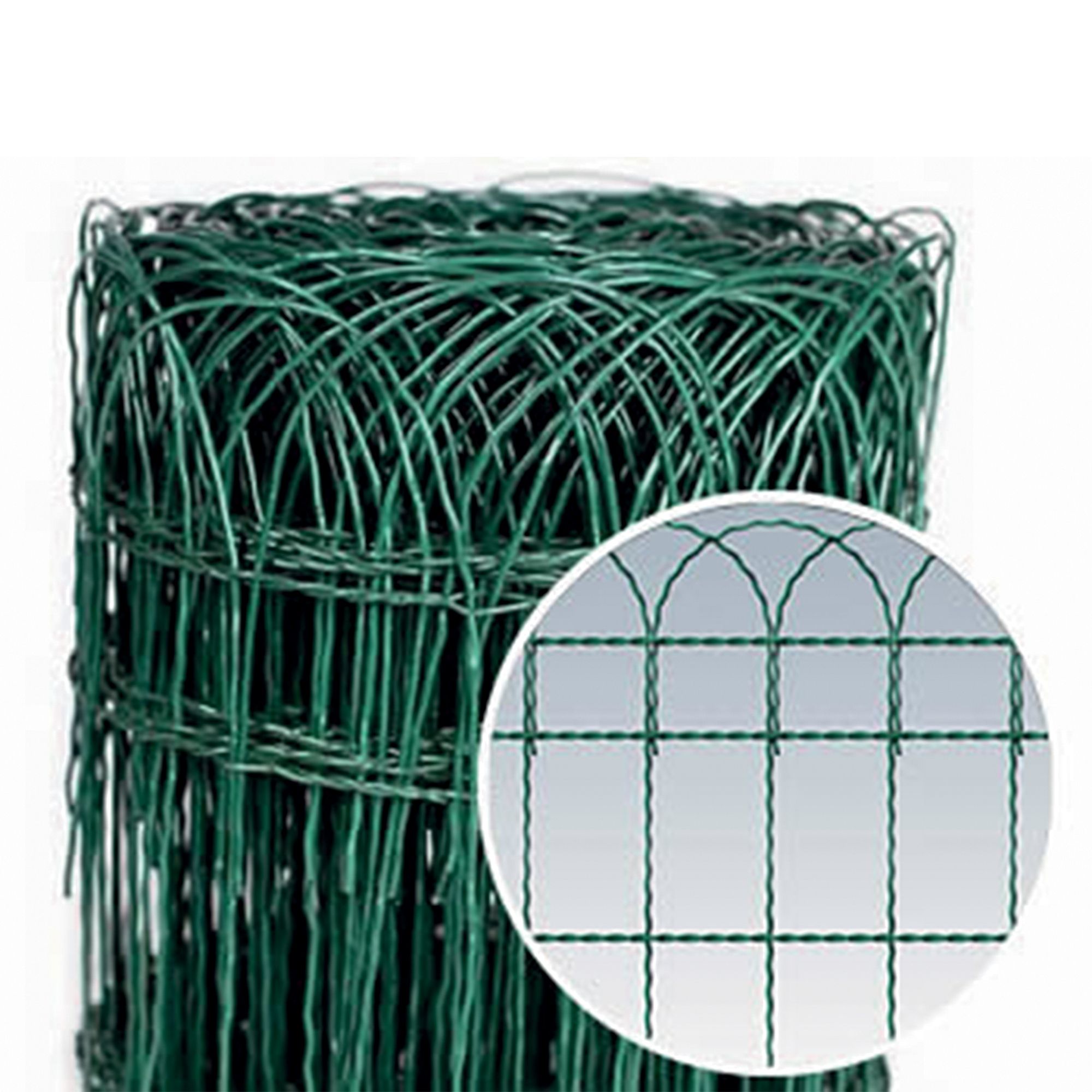 STREND PRO 431007 Pletivo okrasné 150x90mm, 2,0mm, 65cm, bal. 25m, ZN + PVC zelené