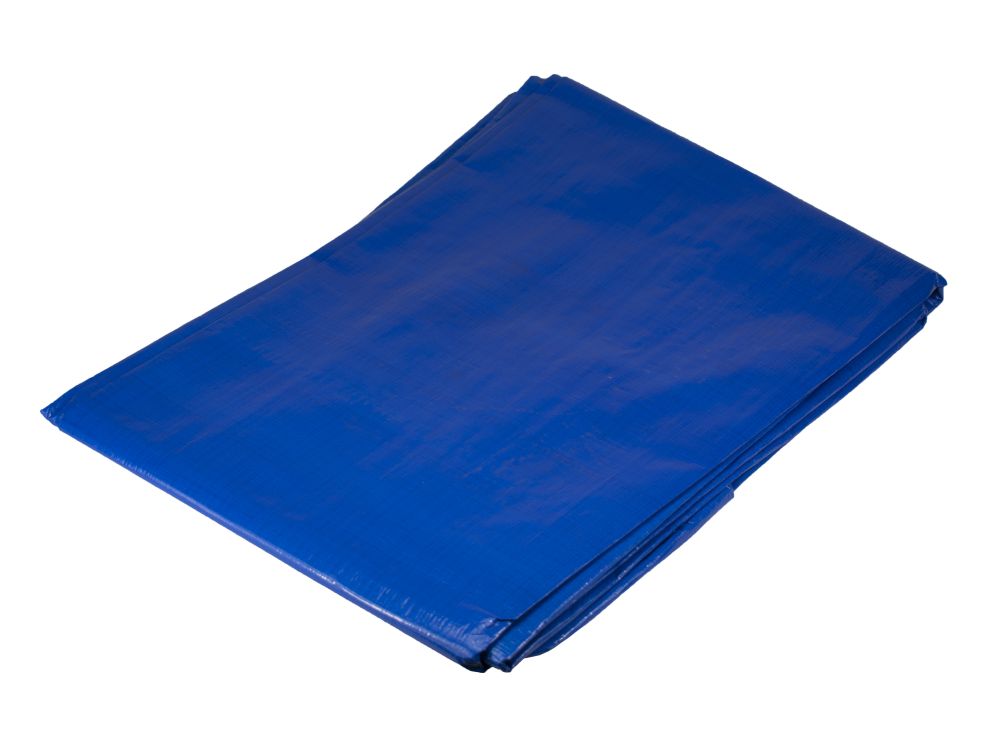 Plachta zakrývací PE s oky PROFI, rozměr 2 x 3m, 140g/m, modrá