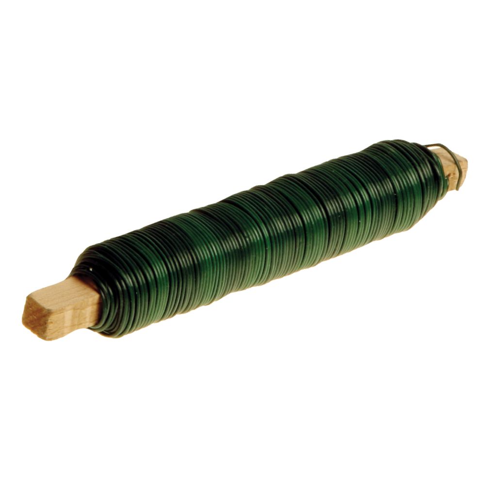 Drát ocelový na dřevě, pr. 0,65mm, 30m, PZ + PVC zelené LEVIOR 42201 0.05 Kg ŽELEZÁŽŘSTVÍ Sklad4 KB- 42201