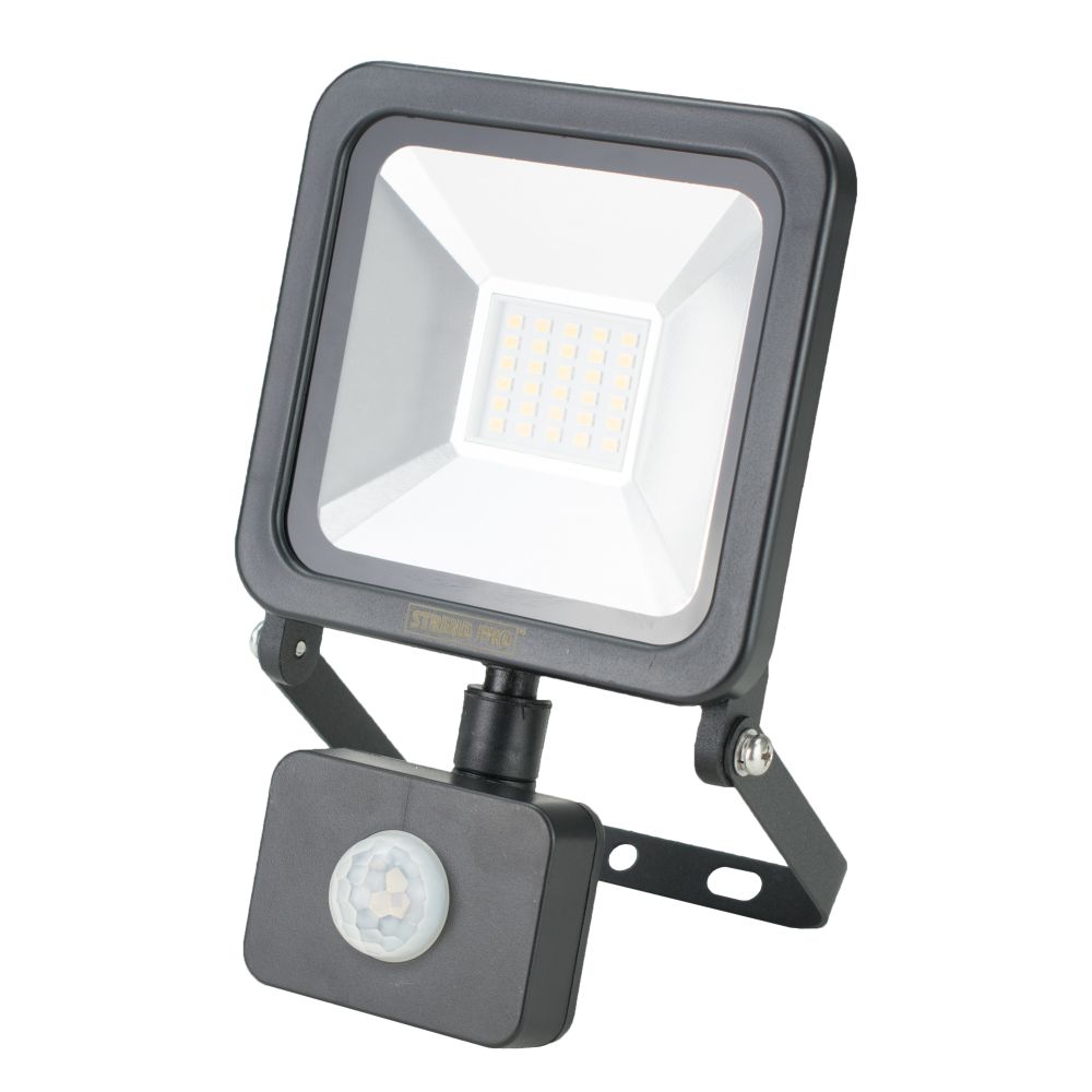 LED reflektor, SMD, 20W, 1600lm, 230V, černý, senzor, STREND PRO STREND PRO 2171419 0.4 Kg ŽELEZÁŽŘSTVÍ Sklad4 KB- 2171419