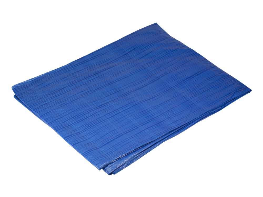 Plachta zakrývací PE s oky, 6 x 10m, 50g/m2, modrá
