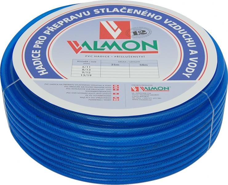 Hadice tlaková na vzduch pr. 13mm, 50m, modrá, 1124, VALMON VALMON 9.5 Kg ŽELEZÁŽŘSTVÍ Sklad4 KB- H2007