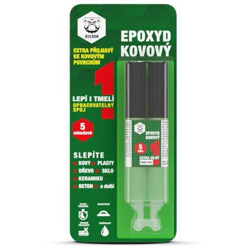 Epoxidov lepidlo, kovov, 28g, BULDOK