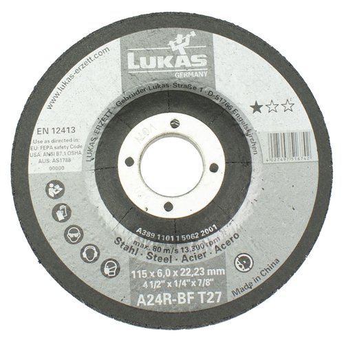 Kotou brusn LUKAS, 115 x 6,0mm, 22,2mm, ocel