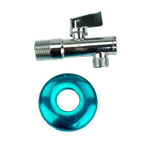 Rohov ventil s filtrem 3/8&quot;  1/2&quot;, chrom