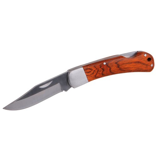 Nůž zavírací, nerez, rukojeť dřevěná, 17,5cm, FESTA