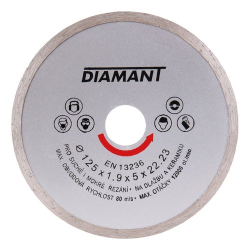 Kotou diamantov, pln, 125mm, 22,2mm