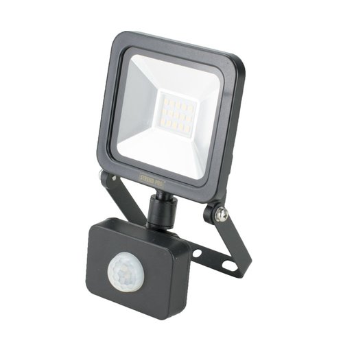 LED reflektor, SMD,  10W, 800lm, 230V, ern, senzor, STREND PRO