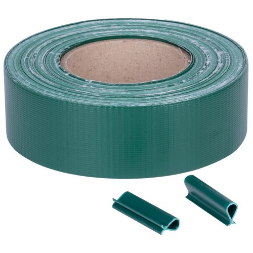 Stnc pska na plot 47,5mm  35m  PVC (450g/m2), zelen RAL 6005, Strend Pro EUROSTANDARD