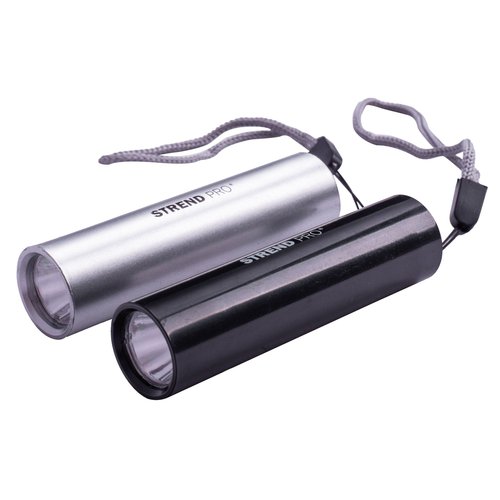 Svtilna LED,  1W, 50lm, ALU, USB nabjec, STREND PRO Flashlight NX1051