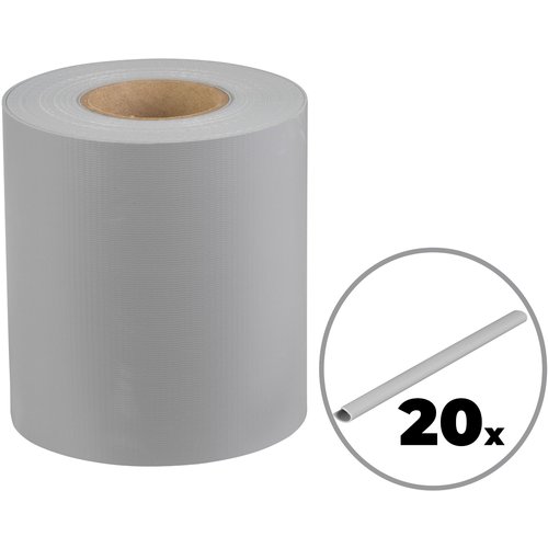 Stnc pska na plot 190mm  26m  PVC (1050 g/m2), ed RAL 7040, Strend Pro EUROSTANDARD