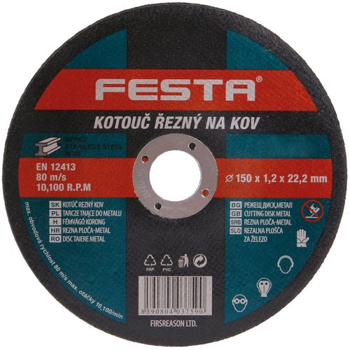 Kotou ezn, 150 x 1,2mm, ocel, FESTA