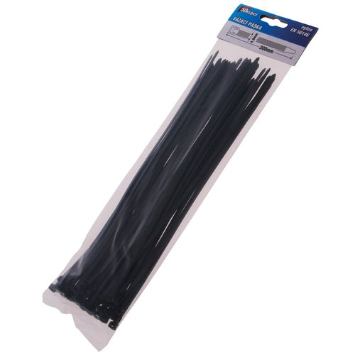 Psek stahovac,  300 x 4,8mm, nylon, ern, balen 50ks