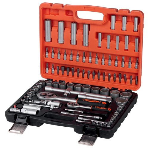 Gola sada 1/4&quot; + 1/2&quot;, 94 dl, plastov kufr, STREND PRO WT940