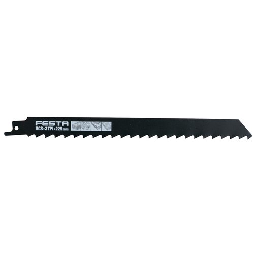 Pilov list do ocasky na devo, 225x1,3mm, 3TPI, HCS, bal. 3ks, FESTA