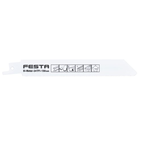Pilov list do ocasky na kov, 150x1mm, 24TPI, BiM, bal. 3ks, FESTA