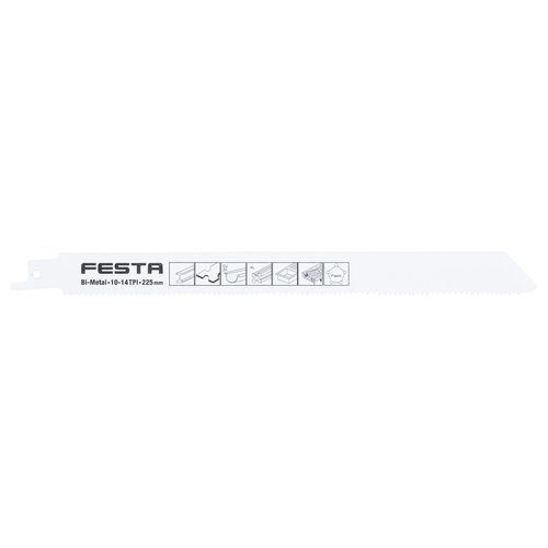 Pilov list do ocasky na kov, 225x1mm, 10-14TPI, BiM, bal. 3ks, FESTA