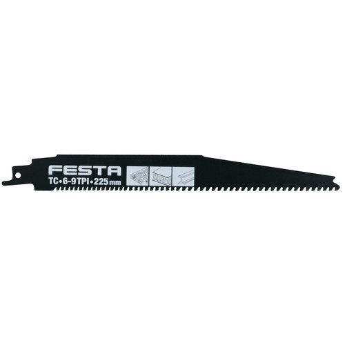 Pilov list do ocasky na stav. materily, 225x1,3mm, 6-9TPI, TC, bal. 3ks, FESTA