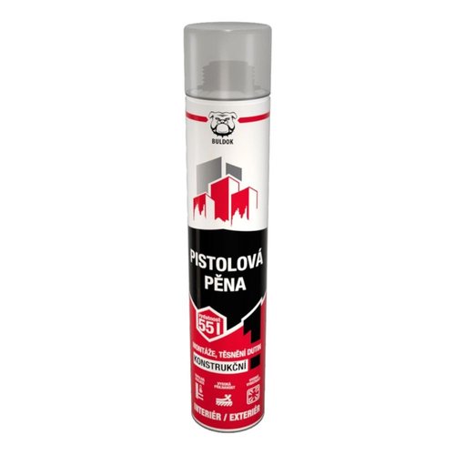 Montn PU pna, pistolov, 750ml, vysokoexpanzn, BULDOK