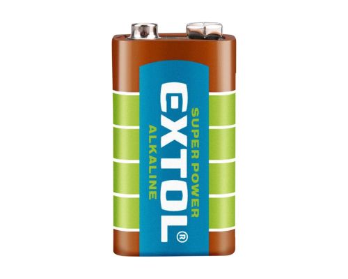 Baterie alkalick,  9V (6LR61), EXTOL ENERGY ULTRA+