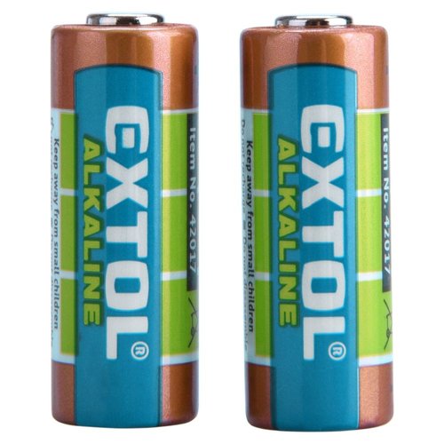 Baterie alkalick, 12V (6LR61), sada 2ks, EXTOL ENERGY ULTRA+