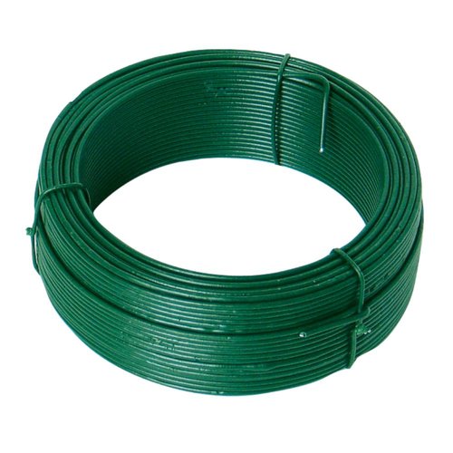Drt ocelov, pr. 1,4mm, 50m, PZ + PVC zelen