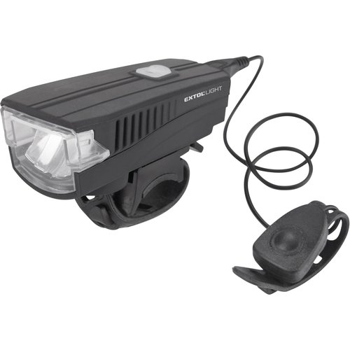 Svtlo na kolo s klaksonem, 5W LED, 350lm, USB nabjec, EXTOL LIGHT