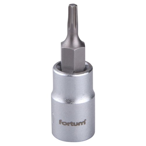 #Gola hlavice 1/4&quot;, TORX zstrn, T10, CrV, FORTUM