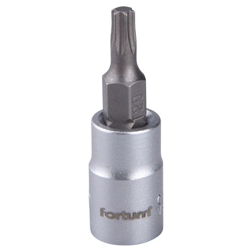 Gola hlavice 1/4&quot;, TORX zstrn, T20, CrV, FORTUM