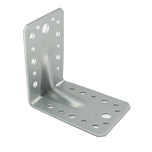 helnk spojovac P7, s prolisem,  90x90x65mm, 2,5mm, ZN
