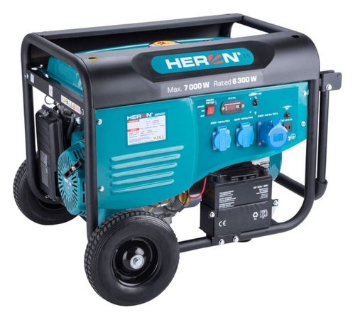 Elektrocentrla benznov, 7,0kW / 15HP, 230V, el. start, pro svaovn, HERON
