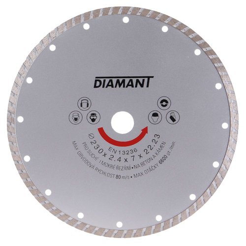 Kotou diamantov, TURBO, 230mm, 22,2mm