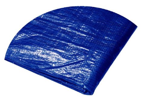 Plachta zakrývací PE s oky kruhová, průměr 6,5m, 120g/m, modrá