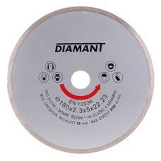 Kotou diamantov, pln, 180mm, 22,2mm, DIAMANT