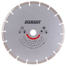 Kotou diamantov, segmentov, 230mm, 22,2mm, DIAMANT