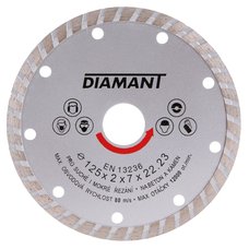 Kotou diamantov, TURBO, 125mm, 22,2mm