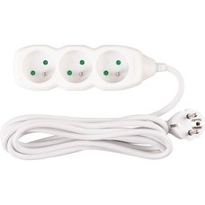 Prodluovac kabel,  3m, 3 zsuvky, 31 mm2, bl, STREND PRO
