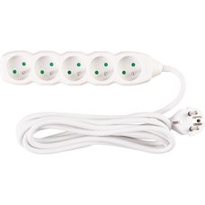 Prodluovac kabel,  3m, 5 zsuvek, 31 mm2, bl, STREND PRO