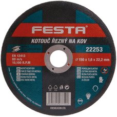 Kotou ezn, 150 x 1,6mm, ocel, FESTA