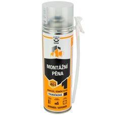 Montn PU pna, trubikov, 500ml, vysokoexpanzn, BULDOK