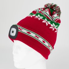 epice s LED elovkou, 60lm, USB nabjec, UNI, Xmas erven/zelen, STREND PRO
