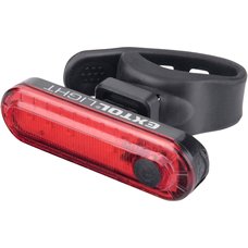 Světlo na kolo, červené, 30lm, USB nabíjecí, EXTOL LIGHT