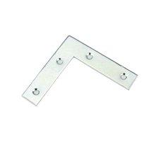 Rohovnk nbytkov R1,  80 x 80 x 20mm, ZN