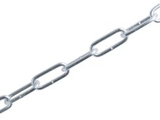Řetěz dlouhý článek DIN 763, pr. 4mm, cívka  50m, ZN