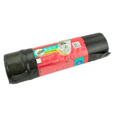 Odpadkov pytle  35L zatahovac, 50x55cm, v roli 20ks, LDPE 20m, ern, viGO!